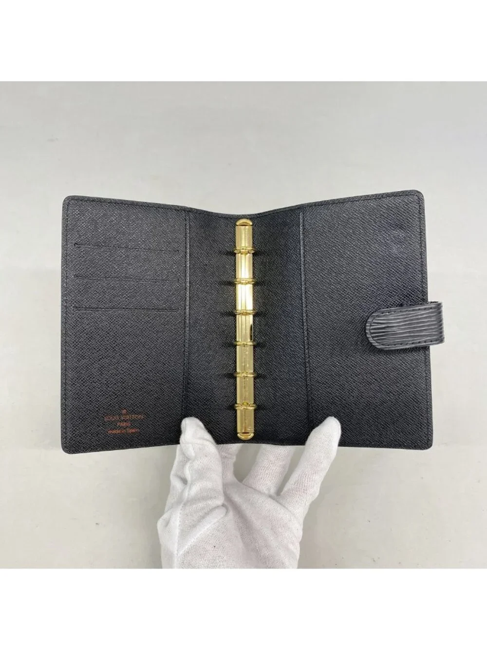 Louis Vuitton Notebook Cover Epi Agenda PM Noir